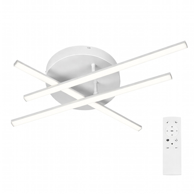VenCore AxisX White 7741-20018 - Μοντέρνο Φωτιστικό Οροφής Πλαφονιέρα LED 45W Λευκό Αλουμίνιο με Ρυθμιζόμενο CCT Λευκό - Ημέρας - Θερμό & Χειριστήριο - Φ50 x Υ10cm