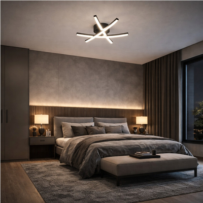 VenCore Zenith Gold 7741-20036 - Μοντέρνο Φωτιστικό Οροφής Πλαφονιέρα LED 45W Χρυσό Αλουμίνιο με Ρυθμιζόμενο CCT Λευκό - Ημέρας - Θερμό & Χειριστήριο - Φ48 x Υ10cm