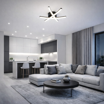 VenCore Zenith Gold 7741-20036 - Μοντέρνο Φωτιστικό Οροφής Πλαφονιέρα LED 45W Χρυσό Αλουμίνιο με Ρυθμιζόμενο CCT Λευκό - Ημέρας - Θερμό & Χειριστήριο - Φ48 x Υ10cm