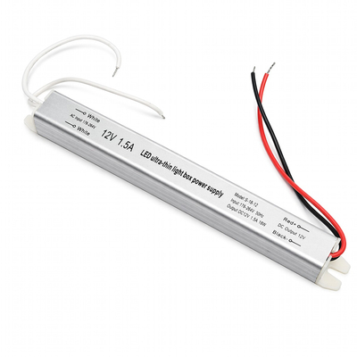 VenCore 6614-50003 - Aluminium Ultra Slim Power Supply 18W 12V 1.5A - Τροφοδοτικό Αλουμινίου Εξαιρετικά Λεπτού Προφίλ 230 Volt σε 12 Volt 18 Watt 1.5 Ampere - Μ17.5 x Π2 x Υ2cm