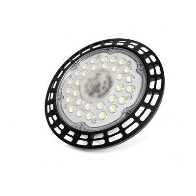 VenCore 6407-50007 - LED High Bay UFO 100W CW - Φωτιστικό Βιομηχανικού Τύπου Καμπάνα High Bay UFO LED 100 Watt 230 Volt 180° 14000 Lumens Ψυχρό Λευκό 6000K - Φ24 x Υ8cm