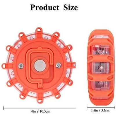 VenCore 6855-10001 - Αδιάβροχο Επαναφορτιζόμενο LED Φως Έκτακτης Ανάγκης & Προειδοποίησης Οχημάτων με Μαγνήτη και 9 Λειτουργίες Φωτισμού με Φακό 240 Lumens