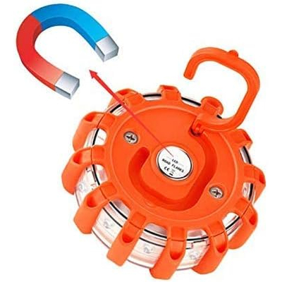 VenCore 6855-10001 - Αδιάβροχο Επαναφορτιζόμενο LED Φως Έκτακτης Ανάγκης & Προειδοποίησης Οχημάτων με Μαγνήτη και 9 Λειτουργίες Φωτισμού με Φακό 240 Lumens