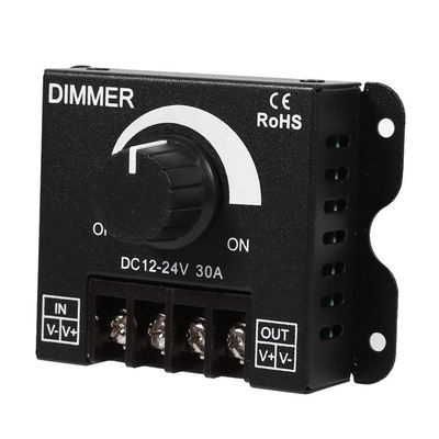 VenCore 6613-10004 - Dimmer 12-24V 360-720W with Knob Button - Επιτοιχιο Εξωτερικό LED Dimmer Ροοστάτης με Ποτενσιόμετρο 12 Volt 360 Watt & 24 Volt 720 Watt Μέγιστο Φορτίο