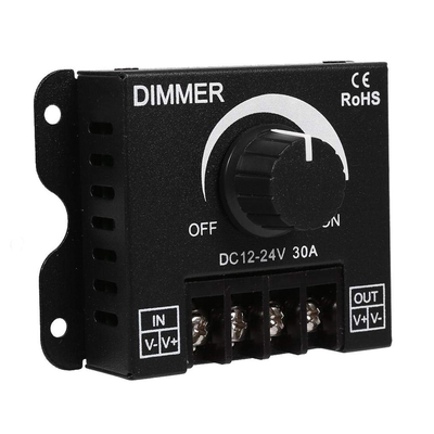 VenCore 6613-10004 - Dimmer 12-24V 360-720W with Knob Button - Επιτοιχιο Εξωτερικό LED Dimmer Ροοστάτης με Ποτενσιόμετρο 12 Volt 360 Watt & 24 Volt 720 Watt Μέγιστο Φορτίο