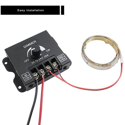 VenCore 6613-10004 - Dimmer 12-24V 360-720W with Knob Button - Επιτοιχιο Εξωτερικό LED Dimmer Ροοστάτης με Ποτενσιόμετρο 12 Volt 360 Watt & 24 Volt 720 Watt Μέγιστο Φορτίο