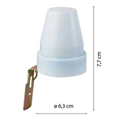 VenCore 3368-10007 - IP65 Day-Night Sensor 230V Max 16A - Ανιχνευτής Μέρας-Νύχτας 360° Αδιάβροχος IP65 230 Volt 16 Ampere Μέγιστο Φορτίο