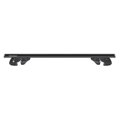 MENABO ΜΠΑΡΕΣ ΟΡΟΦΗΣ ΑΛΟΥΜΙΝΙΟΥ SHERMAN XL BLACK 135 cm ΣΕ ΜΑΥΡΟ ΧΡΩΜΑ ΓΙΑ Jeep Avenger (JJ) 01/2023 >  5πορτο / SUV ΜΕ RAISED RAILS (Παράλληλες Μπάρες με Κενό) - 2 ΤΕΜ. (12290/MB)