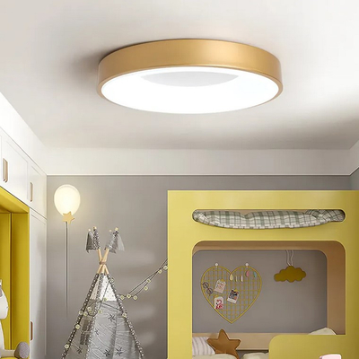 Gold Aura - Πλαφονιέρα Μονόφωτο LED 75W Μοντέρνο Χρυσό Minimal 3 Αποχρώσεις - Μ45 x Π45 x Υ8.5cm