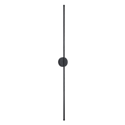 VenCore Linear Round 6093-20003 - Μοντέρνο Επιτοίχιο Δίφωτο LED 18W Μαύρο Αλουμίνιο 120CM με Ρυθμιζόμενο CCT Λευκό - Ημέρας - Θερμό - Χειρισμός CCT μέσω Διακόπτη On-Off