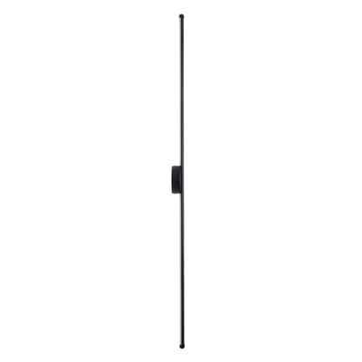VenCore Linear Round 6093-20003 - Μοντέρνο Επιτοίχιο Δίφωτο LED 18W Μαύρο Αλουμίνιο 120CM με Ρυθμιζόμενο CCT Λευκό - Ημέρας - Θερμό - Χειρισμός CCT μέσω Διακόπτη On-Off