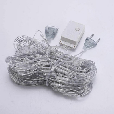 VenCore 7042-10006 - Fairy LED Net Lights 6x4m 672 LED 2200K - Χριστουγεννιάτικο Δίχτυ με Διάφανο Καλώδιο 36W 230V 6x4m με 672 LED Θερμό Λευκό 2200K IP65 Αδιάβροχη