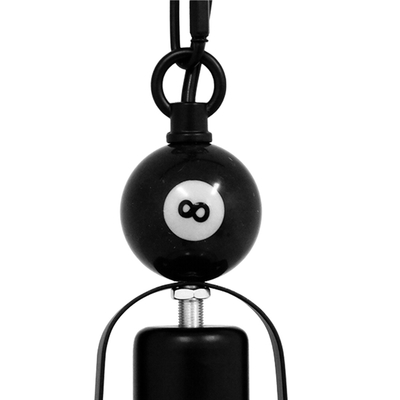VenCore Billiardo I 6089-10040 - Φωτιστικό Οροφής Μονόφωτο Κρεμαστό Μαύρο Μεταλλικό και Μελί Γυαλί - Vintage Σχέδιο με Βάση-Ντουί 1xE27 - Φ25x29cm