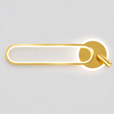 VenCore Velion Gold 6093-20076 - Μοντέρνο Επιτοίχιο Φωτιστικό Απλίκα LED 12W Χρυσό Αλουμίνιο με Ρυθμιζόμενο CCT Λευκό - Ημέρας - Θερμό - Χειρισμός CCT μέσω Διακόπτη On-Off