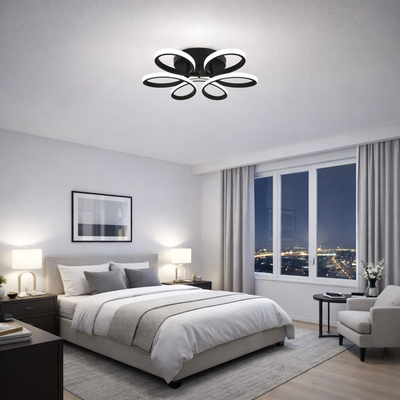 VenCore Lumeo White 7741-20022 - Μοντέρνο Φωτιστικό Οροφής Πλαφονιέρα LED 60W Λευκό Αλουμίνιο με Ρυθμιζόμενο CCT Λευκό - Ημέρας - Θερμό & Χειριστήριο - Φ60 x Υ12cm