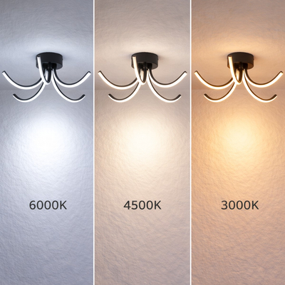VenCore Vento Gold 7741-20048 - Μοντέρνο Φωτιστικό Οροφής Πλαφονιέρα LED 45W Χρυσό Αλουμίνιο με Ρυθμιζόμενο CCT Λευκό - Ημέρας - Θερμό & Χειριστήριο - Φ53 x Υ16cm