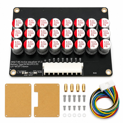 VenCore 8812-10002 - VR Balancer Active Equalizer 5A 6S για Μπαταρίες LTO - LiFePO4 με Ακρυλική Προστατευτική Θήκη και Καλωδίωση - BALANCER-5A-6S