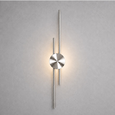 VenCore Aurex Silver 6093-20108 - Μοντέρνο Επιτοίχιο Φωτιστικό Απλίκα LED 60CM 12W Ασημί Αλουμίνιο με Ρυθμιζόμενο CCT Λευκό - Ημέρας - Θερμό - Χειρισμός CCT μέσω Διακόπτη On-Off