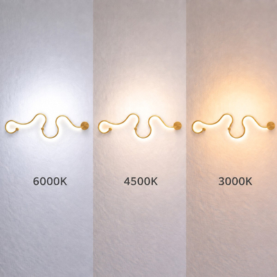 VenCore Nexora Gold 6093-20079 - Μοντέρνο Επιτοίχιο Φωτιστικό Απλίκα LED 38W Χρυσό Αλουμίνιο με Ρυθμιζόμενο CCT Λευκό - Ημέρας - Θερμό - Χειρισμός CCT μέσω Διακόπτη On-Off - Μ120 x Π33 x Υ6cm
