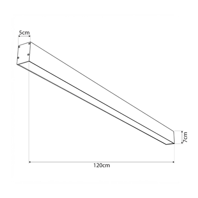 kelvo® ORION KLV-101-0364-V2 Γραμμικό Φωτιστικό Οροφής LED 72W 7200lm 120° AC 220-240V IP20 Ρυθμιζόμενο Λευκό CCT με Χειριστήριο από 2700K έως 6000K Dimmable - Lumileds SMD Chip - Χρυσό Πλατίνα - Μ120 x Π5 x Υ7cm - 3 Χρόνια Εγγύηση