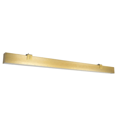kelvo® ORION KLV-101-0364-V3 Γραμμικό Φωτιστικό Τοίχου / Απλίκα LED 72W 7200lm 120° AC 220-240V IP20 Ρυθμιζόμενο Λευκό CCT με Χειριστήριο από 2700K έως 6000K Dimmable - Lumileds SMD Chip - Χρυσό Πλατίνα - Μ120 x Π5 x Υ7cm - 3 Χρόνια Εγγύηση