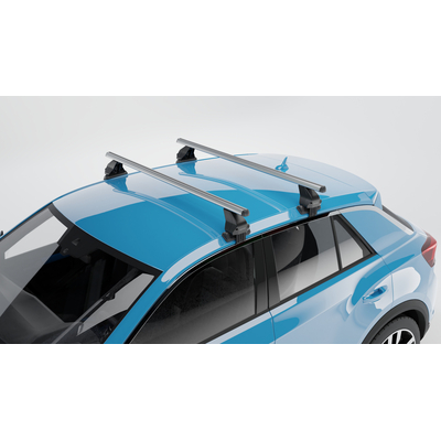 MENABO Ολοκληρωμένο Σετ Μπάρες Οροφής Αλουμινίου OMEGA M 112 cm σε Ασημί Χρώμα για Mercedes Benz CLA-Class (X118) Shooting Break 5 doors 2019> - 2 τεμ. (10620/MB+13460/MB)