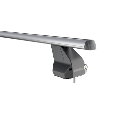 MENABO Ολοκληρωμένο Σετ Μπάρες Οροφής Αλουμινίου OMEGA M 112 cm σε Ασημί Χρώμα για Mercedes Benz CLA-Class (C118) 4 doors 2019> - 2 τεμ. (10620/MB+13460/MB)