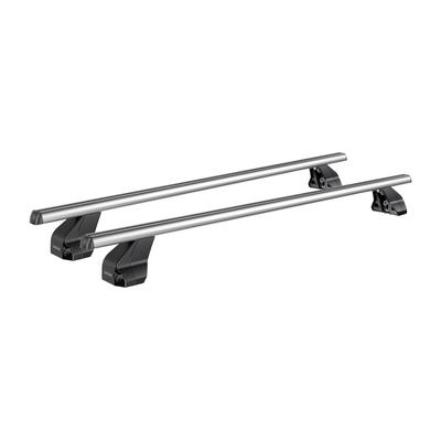 MENABO Ολοκληρωμένο Σετ Μπάρες Οροφής Αλουμινίου OMEGA M 112 cm σε Ασημί Χρώμα για Suzuki Alto (HA25) 5 doors 2008>2014 - 2 τεμ. (9790/MB+13460/MB)