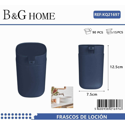 Θήκες κρεμοσάπουνου Dispenser πλαστικές - Σετ 5pcs - Blue - 21697