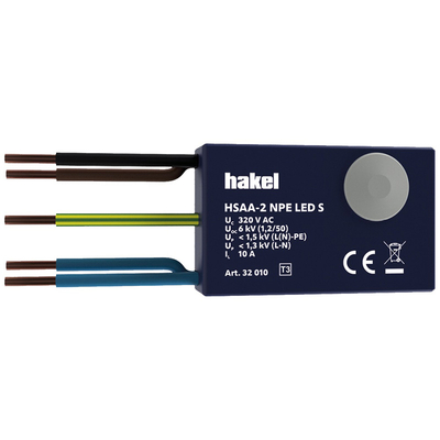 32010 | 32010 | HSAΑ-2 NPE LED S | SPD Τ3 | Απαγωγός Υπερτάσεων για Φωτιστικά LED | Hakel®