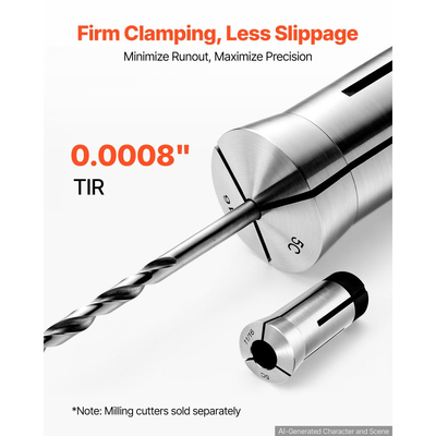 Σετ κόλετ VEVOR 5C Σετ τσοκ ακριβείας 1/8"-1" 15 τεμαχίων στρογγυλών κόλετ 5C, για φρέζες, πρέσες τρυπανιών, εργαλείο τσοκ τόρνου υψηλής συγκέντρωσης TIR 0,0008" με θήκη αποθήκευσης, σκληρυμένο και τροχισμένο