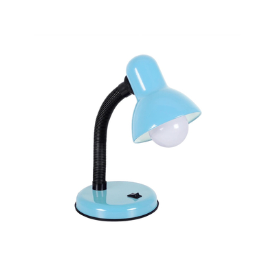 GLOBOSTAR® STUDENT GLB-102-0009 Μοντέρνο Επιτραπέζιο Φωτιστικό Πορτατίφ με Ντουί 1 x E27 AC 220-240V IP20 - Γαλάζιο & Μαύρο - Μ14 x Π14 x Υ32cm
