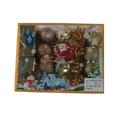 Σετ Χριστουγεννιάτικα στολίδια - 4cm - 20pcs - 023445