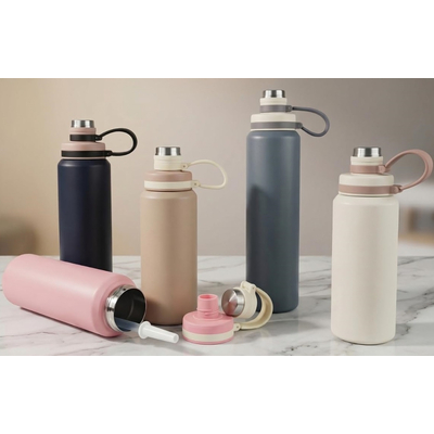 Φορητό παγούρι-θερμός - 600ml - 413395 - Black