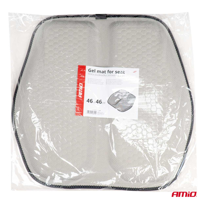 Amio - ΜΑΞΙΛΑΡΙ ΚΑΘΙΣΜΑΤΟΣ ΑΠΟ GEL ΚΑΙ ΔΙΑΠΝΕΟΝ ΥΦΑΣΜΑ 46x46cm ΓΚΡΙ ΧΡΩΜΑ - 1 Τεμ. (03653/AM)