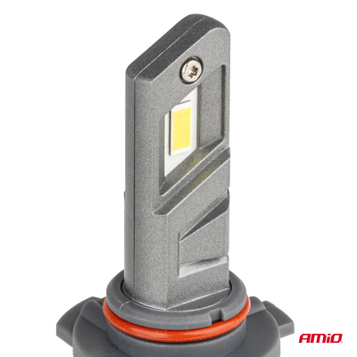 Amio - Λάμπες LED HB3 τύπου Series X5 Winger τάση λειτουργίας 12V απόδοσης 50W Can-bus για Επιβατικά Αυτοκίνητα - 2 τεμ. (03948/AM)