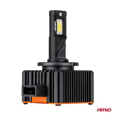 Amio - Λαμπτήρες LED Φώτων Εμπρός τύπου D1S/D1R βάση PK32d-2 τάση λειτουργίας 12V απόδοσης 110W (11132lm) XD PRO Series FULL CANBUS 6500K με ψύκτρα Plug & Play για Επιβατικά Αυτοκίνητα - 2 τεμ. (04679/AM)