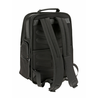 ΤΣΑΝΤΑ ΠΛΑΤΗΣ BACK PACK ZAINO BK-01 ΣΕ ΜΑΥΡΟ ΧΡΩΜΑ 32x45x22cm