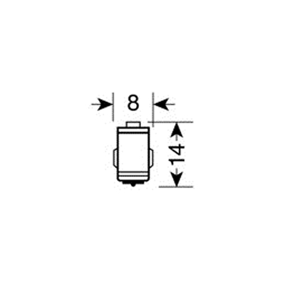 BA7s 12V 25lm HYPER-LED6 ΛΕΥΚΟ 2SMDx3chips BLISTER 2ΤΕΜ.
