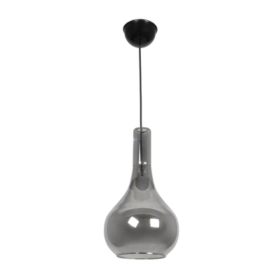 GLOBOSTAR® ΤΟΝΕ 206-0044 Μοντέρνο Κρεμαστό Φωτιστικό Οροφής με Ντουί 1 x E27 AC 220-240V IP20 - Διάφανο  - Μ20 x Π20 x Υ36cm