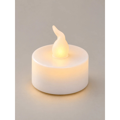 GLOBOSTAR® EVERFLAME 79550 Διακοσμητικό Κερί Ρεσώ LED 0.3W 15lm 120° DC 3V 1 x CR2032 Μπαταρία IP20 Θερμό Λευκό 2700K - Μ3.6 x Π3.6 x Υ3.9cm - 1 Χρόνο Εγγύηση
