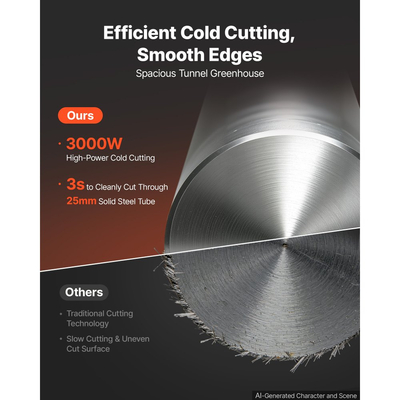 Πριόνι κοπής VEVOR 406,4 mm Λάμα ψυχρής κοπής, ισχυρό πριόνι κοπής με κινητήρα 3000 W, για κοπή μετάλλου, ρυθμιζόμενη γωνία από -45° έως 45°, αποτελεσματική ξηρή κοπή, σταθερό, με παχύρρευστο προστατευτικό λάμας και χάρακα κλίμακας