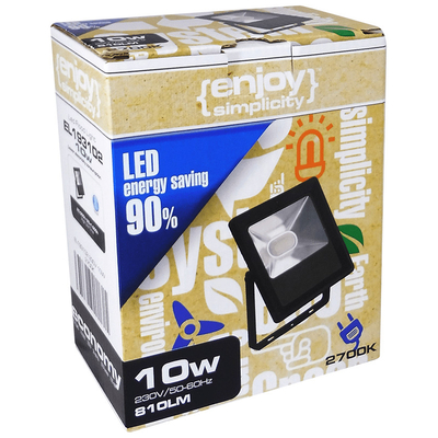 ELVHX - EL198763 | LED FloodLight black IP65 |150W|3000k|16500lm|L335xW270xH43|enjoySimplicity™