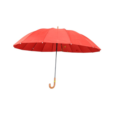 Αυτόματη ομπρέλα μπαστούνι - 70cm - 16K - 131452 - Red