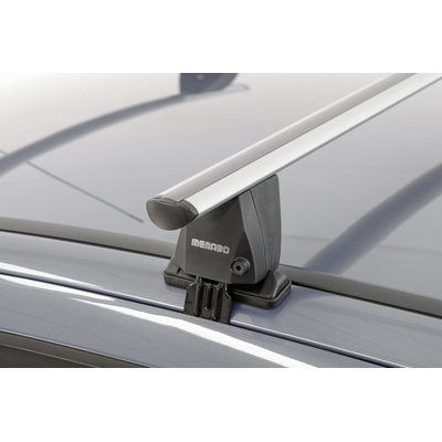 MENABO Ολοκληρωμένο Σετ Μπάρες Οροφής Αλουμινίου DELTA L 141 cm σε Ασημί Χρώμα για Volvo C40 Recharge 5 doors 2022> - 2 τεμ. (10170/MB+12530/MB)