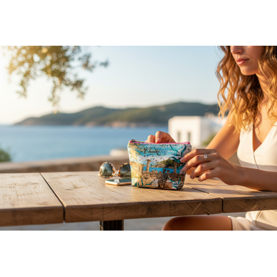 Πορτοφόλι Souvenir μπρελόκ mini - Σετ 10pcs - PVC - Chalkidiki - 11*7*4cm - 871803