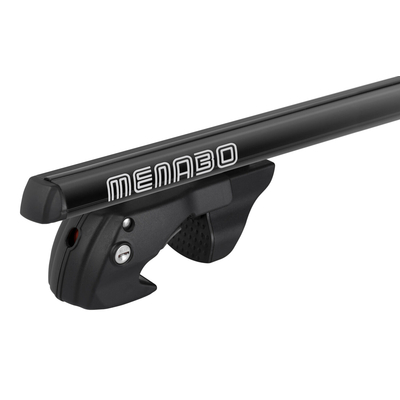 Menabo - Μπάρες Οροφής Αλουμινίου Sherman Black 120 cm Μαύρο για Subaru XV / Crosstrek 12/2022 >  5πορτο / SUV με Raised Rails - 2 τεμ. (12280/MB)
