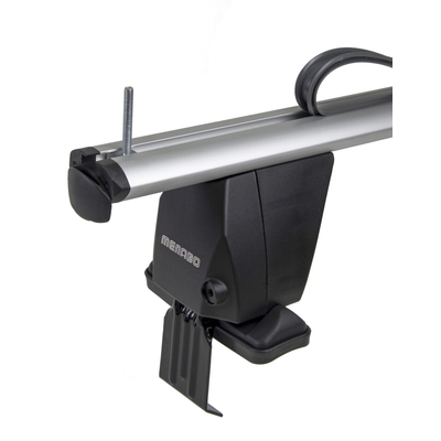 MENABO Ολοκληρωμένο Σετ Μπάρες Οροφής Αλουμινίου DELTA M 123 cm σε Ασημί Χρώμα για Ford Focus I Station Wagon 5 doors 1998>2005 - 2 TEM. (9980/MB+12510/MB)