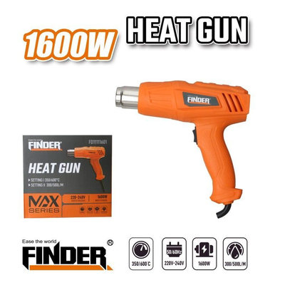 Πιστόλι θερμού αέρα - 1600W - Finder - 197459