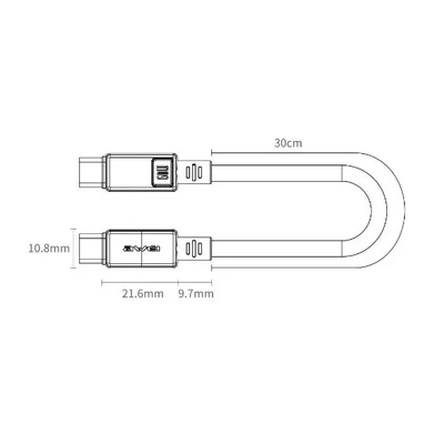 Καλώδιο φόρτισης & data - USB Type-C σε Type-C - CL-160T - Fast Charge - 60W - AWEI - 019316 - Black